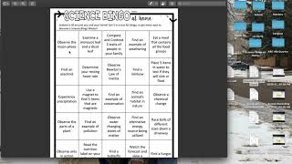 Science Bingo