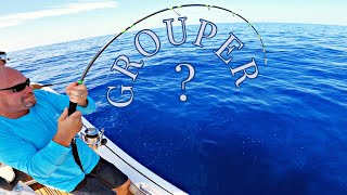 40 miles Offshore Fishing for GROUPER In The Gulf of Mexico Florida Catch and Cook!