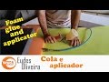 Aplicador e adesivo de contato para espuma/ Spray applicator and foam adhesive