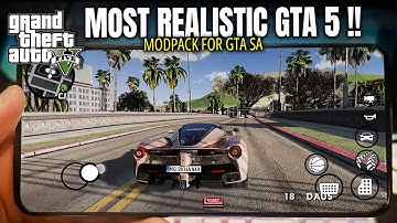GTA 5 4k Sadox Graphics V2 & ALL Vehicles Modpack for GTA SA Android 🔥