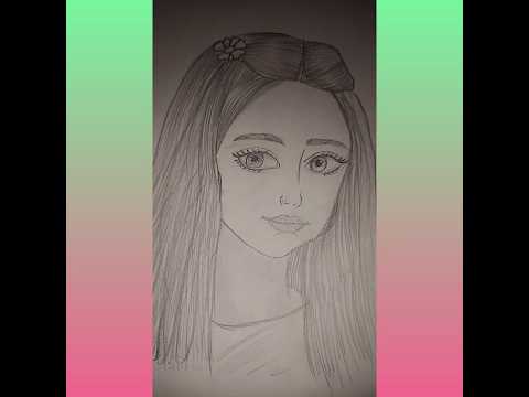 A Girl Sketch #trending #youtube #shortsvideo #shorts #drawing #art #viralvideo #yt #ytshorts #draw