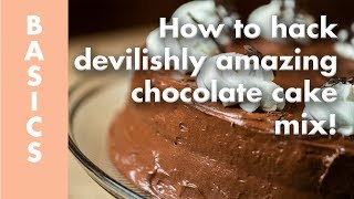 Learn how to make the most amazing chocolate cake using a devil's food
mix. this is delicious with frosting, or try it chocolate...