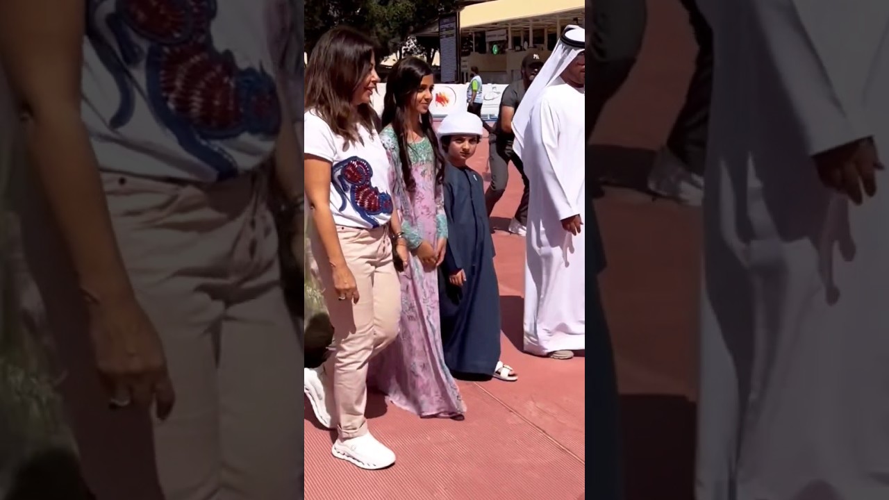 Sheikha Lateefa Bint Mansour and Sheikh Rashid Bin Mansour At Sheikh Mohammed bin Mansour Endurance