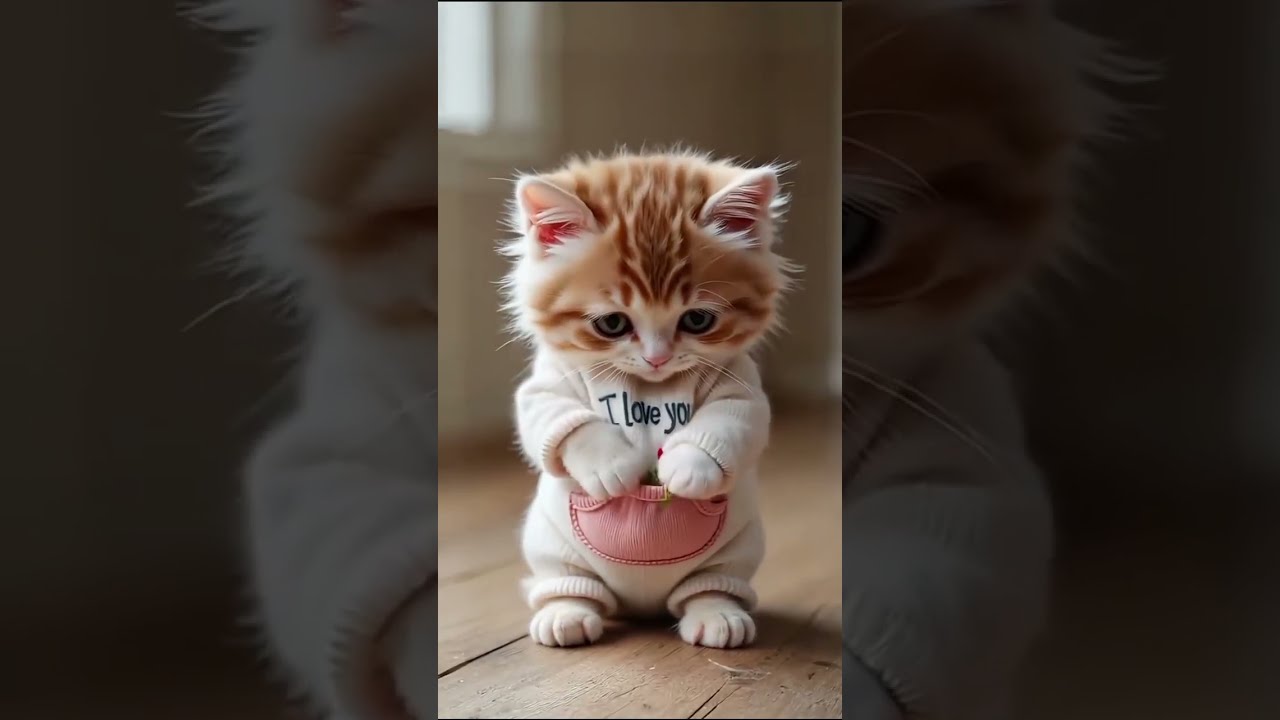 Cute Cat Says I Love You With Red Rose Cuteanimels Anmals Cutepet Cutecat Pets