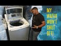 LG Washer water running fix