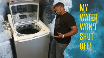 LG Washer water running fix