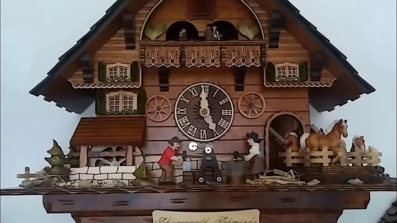 Cuckoo Clock 8 Day Hubert Herr Orologio a cucù Black Forest Foresta Nera 