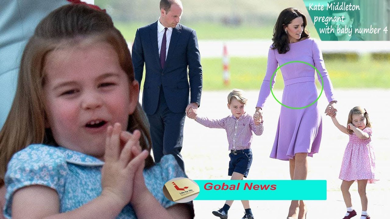 Princess Charlotte revealed Kate is pregnant with the fourth baby
