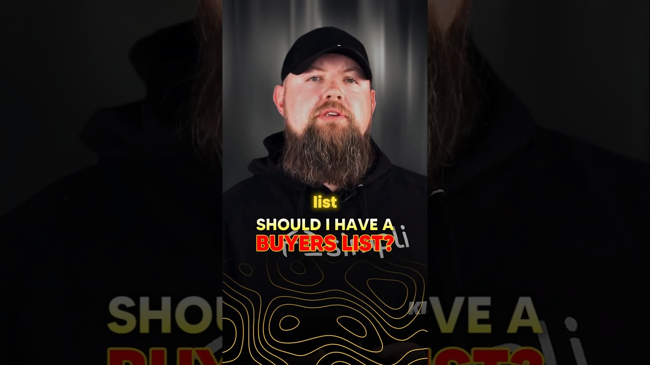 Should you have a buyers list? 