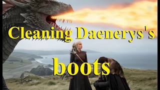 Jon Snow Cleans The Queens Boots For Fear Of Dragons.