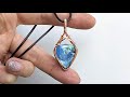 Criss Cross Cabochon Wire Wrapped Pendant Tutorial