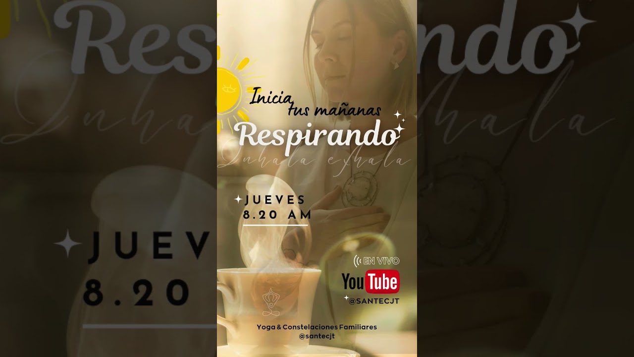 Inicia tu mañana respirando! nos vemos en vivo #respirar #mañana #energía #relajación #calma #paz