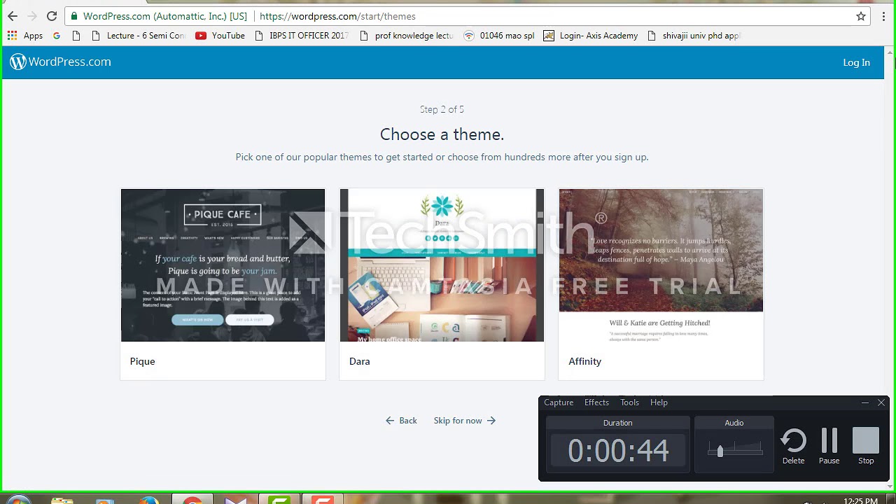 Website using wordpress 