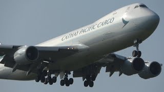 Sunny arrivals at Heathrow|A330 747-8, 747-400 777+| 5th of September 4K with ATC