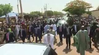 Buhari dares bandits, others, treks home from Eid prayer ground in Daura