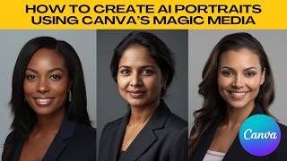 How to Create Professional Portraits Instantly with AI! Canva Magic Media