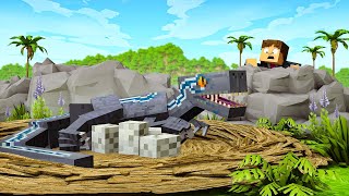 NINHO DE VELOCIRAPTOR BLUE NO MINECRAFT !  ACAMPAMENTO JURASSIC WORLD 2 Ep.3