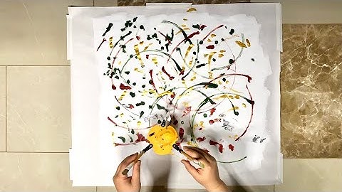 ROBOT PAINTS - Timelapse Painting with STEM robot doodler - Merry Christmas, Happy Holidays