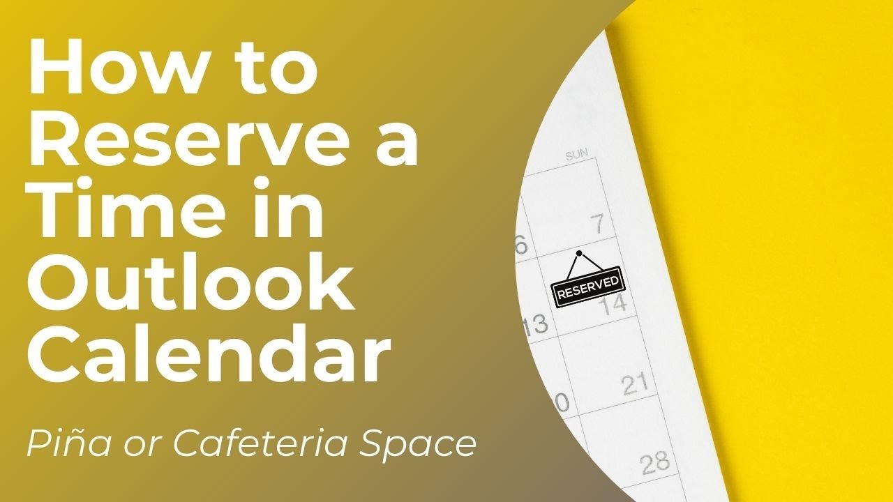 How To Reserve A Time In Outlook Calendar YouTube How To Reserve A Time In Outlook Calendar YouTube