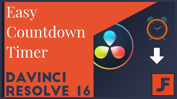 How to build a Countdown in Resolve - EASY Countdown Timer in Fusion!