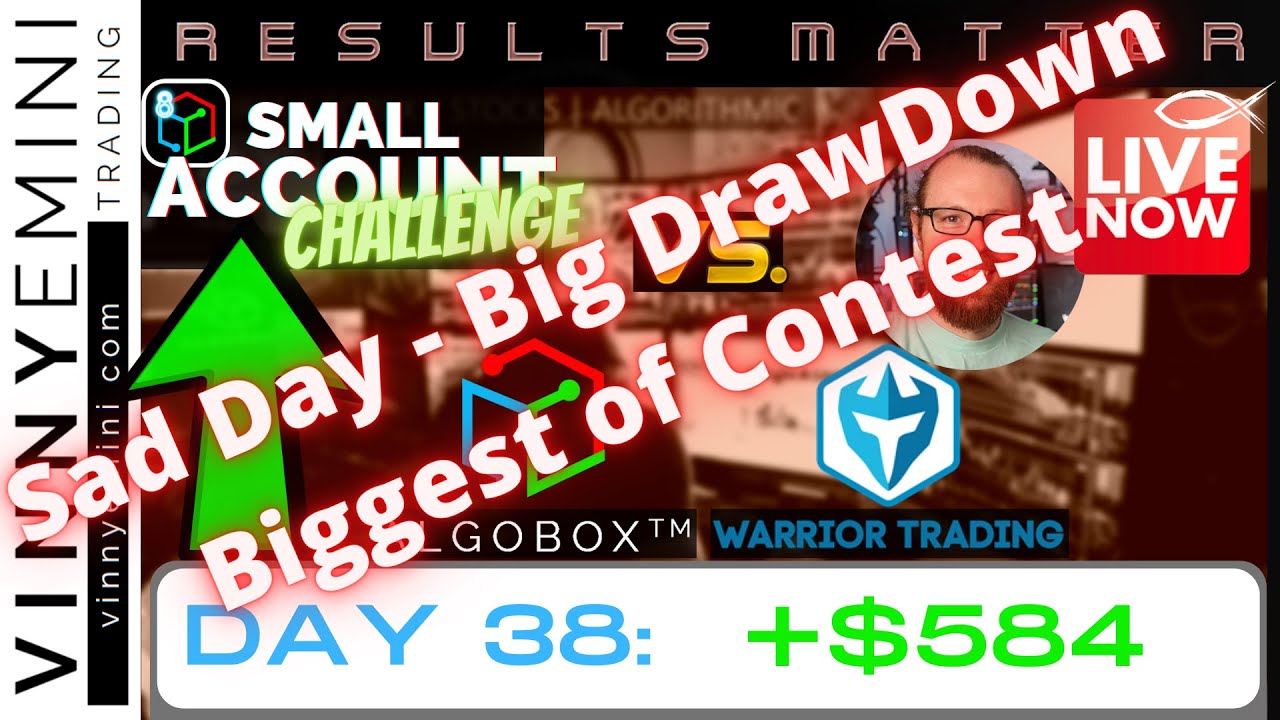 DAY 38 🔴 Small Account Challenge vs Warrior Trading & Ross Cameron