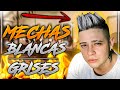 😱Como hacer MECHAS Blancas | Grises FACIL con Gorro | Rio menshair😱