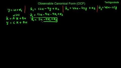 Observable Canonical From (OCF) - (m=n)