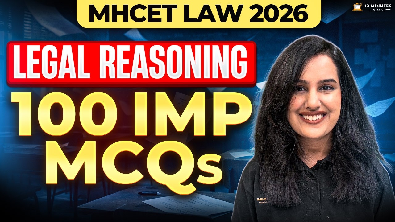 MHCET Law 2026 | Most Important 100 Legal Reasoning One-Liner MCQs for ...
