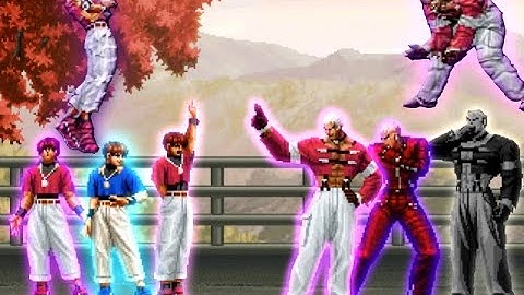 KOF MUGEN !! Orochi Chris Team VS Orochi Yashiro Team