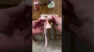 DIY BOW MAKING #youtubeshorts #christmas #cristmasdecor #christmastree