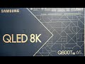 Samsung 2020 Q800T 65" 8K QLED Unboxing, Setup with 8K Demo Videos