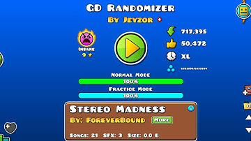 GD Randomizer by Jeyzor | Geometry Dash 2.2