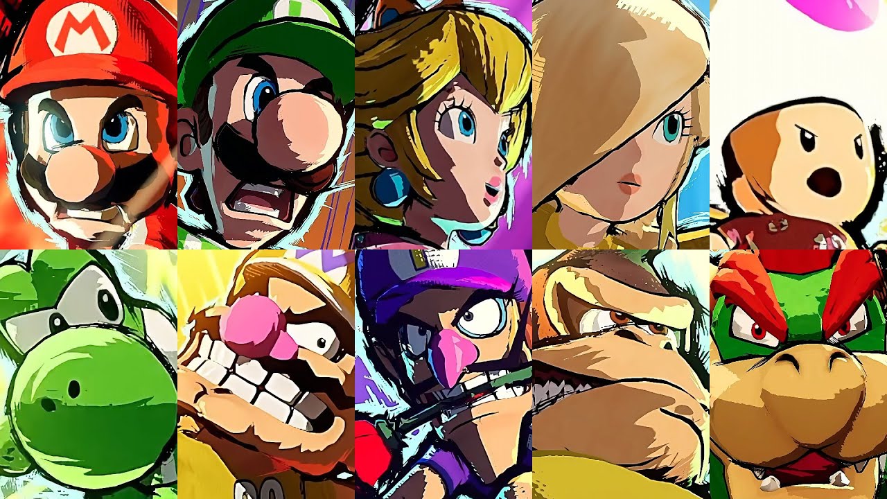 Mario Strikers: Battle League All Characters Hyper Strikes Animations