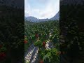 山間の景色良すぎる　 #minecraft