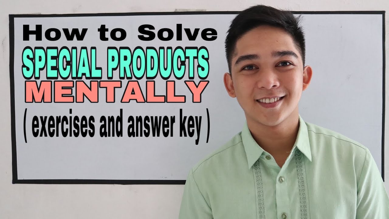 special products problem solving