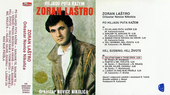 Zoran Lastro - Zalutao sam u tvom srcu - (Audio 1985)