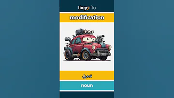 Modification تعديل Learn English دعنا نتعلم الإنجليزية Vocabulary Builder 