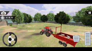 Gerçek Traktör Tarım Oyun  #64 , Cabined Red Tractor / Farming Simulator izle - Android Gameplay... screenshot 4