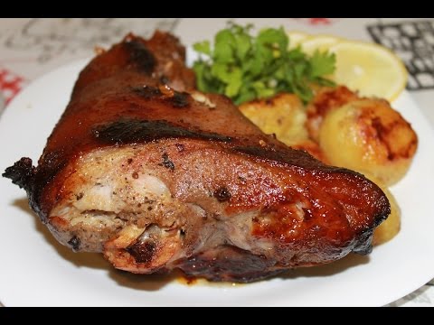 Вкуснейшая Свиная рулька,запеченная в духовке