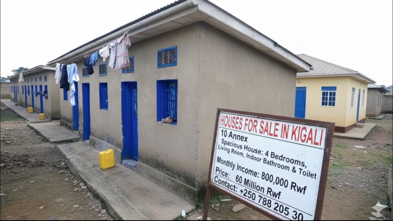 EP 49 /👉🏻Houses for sale located in Kigali, income per month: 800k, 10 Annex, p= 60 M, +250788205730