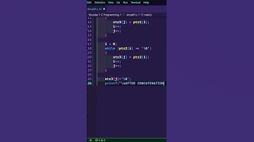 How to concatenate strings without strcat() function|| C language tutorial #shorts