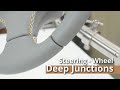 How to Make Deep/Hidden Steering-Wheel Junctions - Car upholstery