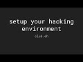 Set up your hacking environment kali  vbox