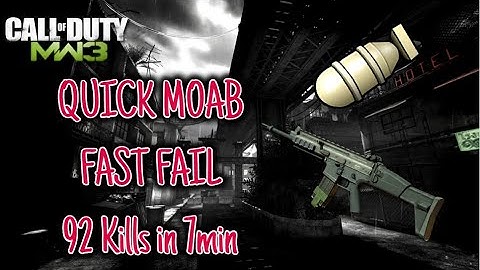 MW3: Quick Moab, Fast fail and 92 Kills in a 7minute game (Winning 200-50)