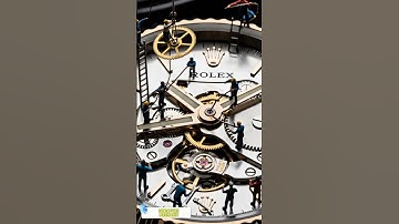 Repairing a giant Rolex watch👷👷⌚⌚ #shortsvideo #miniatureworker #rolex