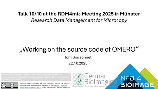 Talk 10/10 RDM4mic 2025: Working on the source code of OMERO – T. Boissonnet Net Worth