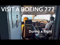 Visit a 777 during a ferry flight