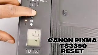 Canon Pixma TS3350 How To Reset Network & Factory Default Settings