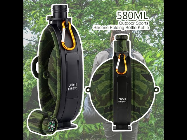 Collapsible Outdoor Bottle With Compass class=