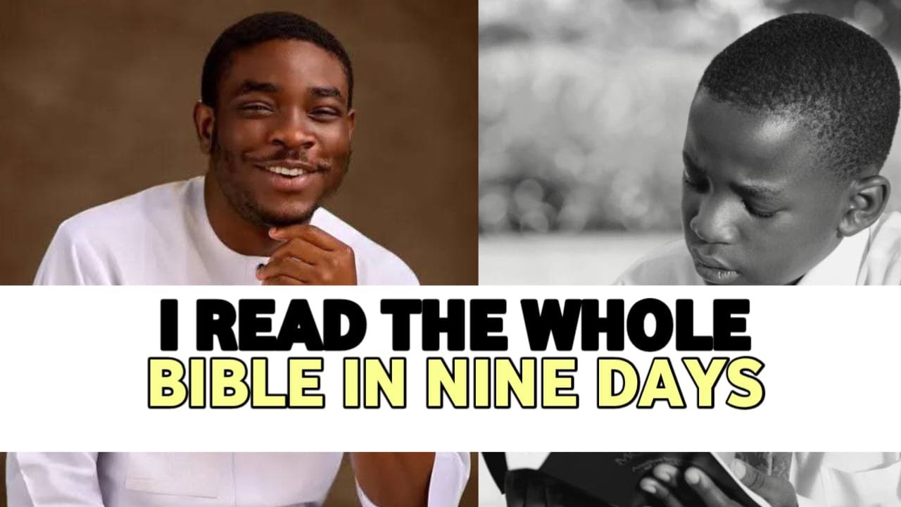 HOW I READ THE WHOLE BIBLE FOOR NINE DAYS || PASTOR DOLAPO LAWAL 